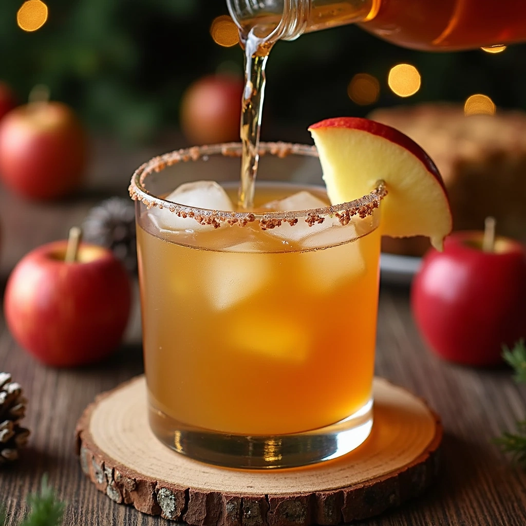 Apple Pie Moonshine Cocktail Recipes Sweet Spiced Holiday Drink Step 6 Serve and Enjoy