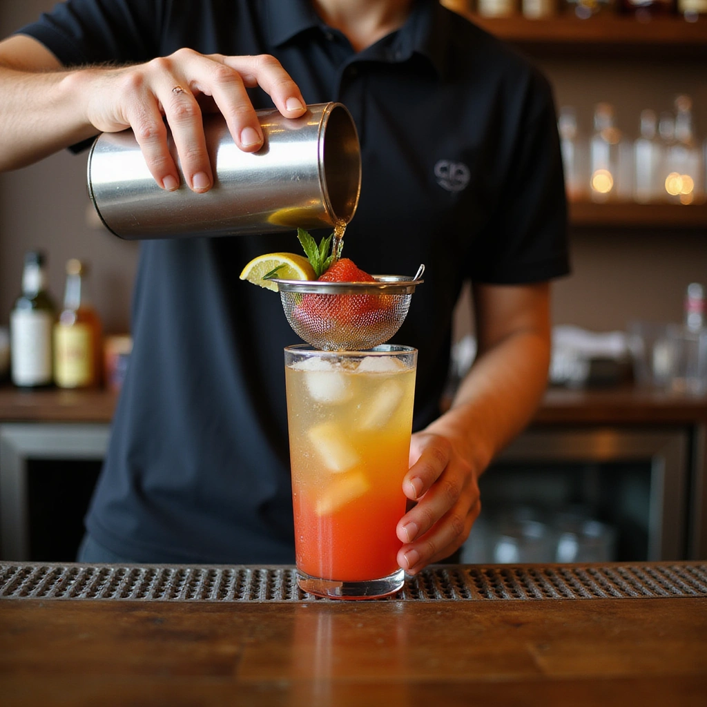 Bacardi Limon Cocktail Recipes Light Refreshing Drinks Step 6 Strain the Mixture