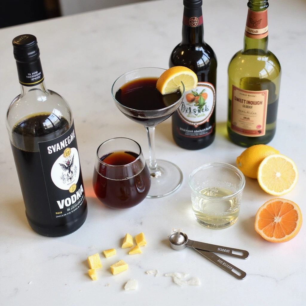 Black Widow Drink Cocktail Recipes Dark Sweet Halloween Idea Step 1 Gather Ingredients