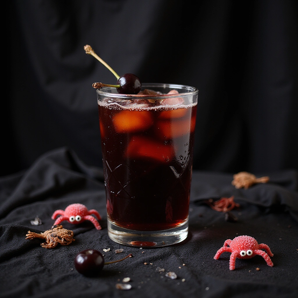 Black Widow Drink Cocktail Recipes Dark Sweet Halloween Idea Step 7 Add Garnishes