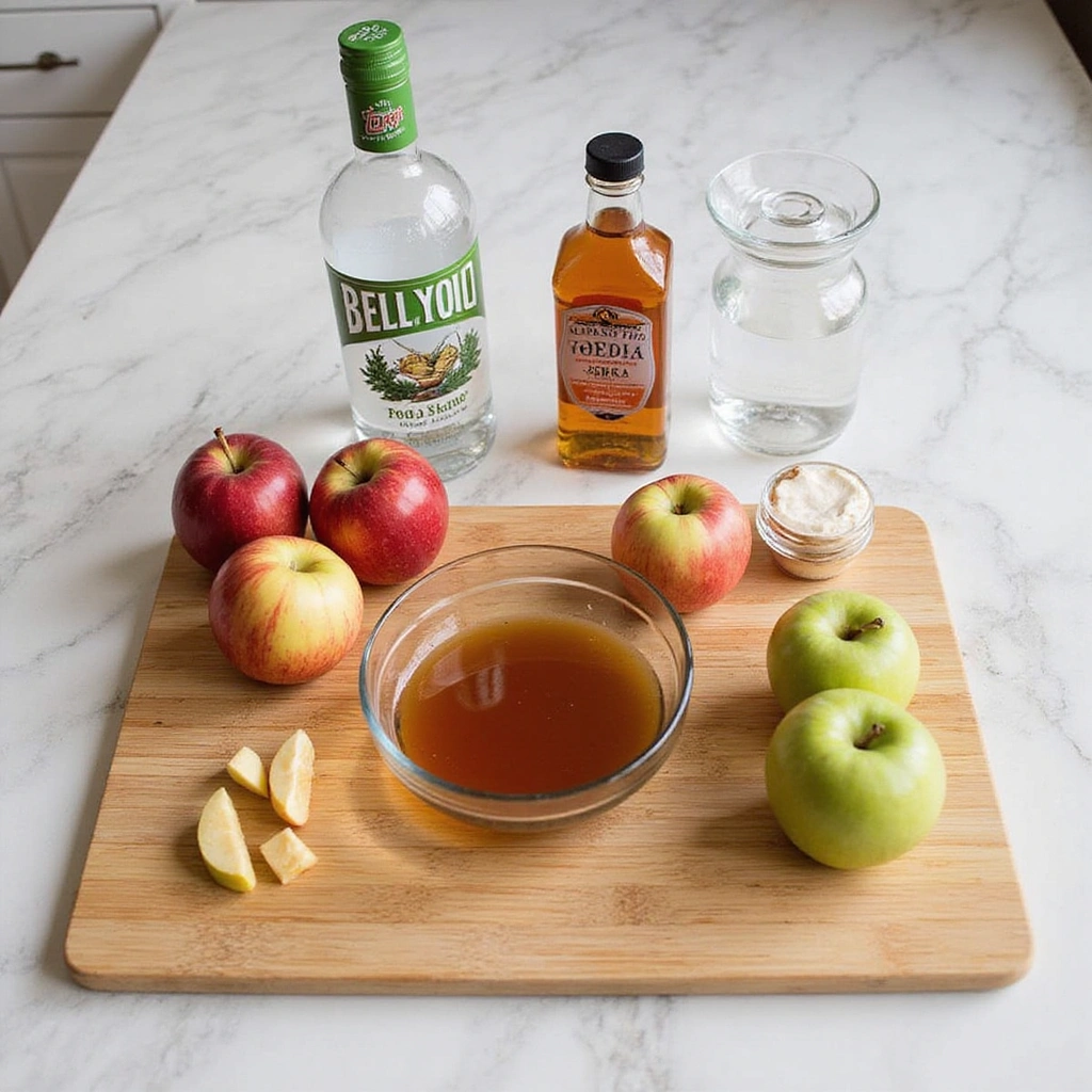 Caramel Apple Cocktail Recipes Cozy Fall Drink Idea Step 1 Gather Ingredients