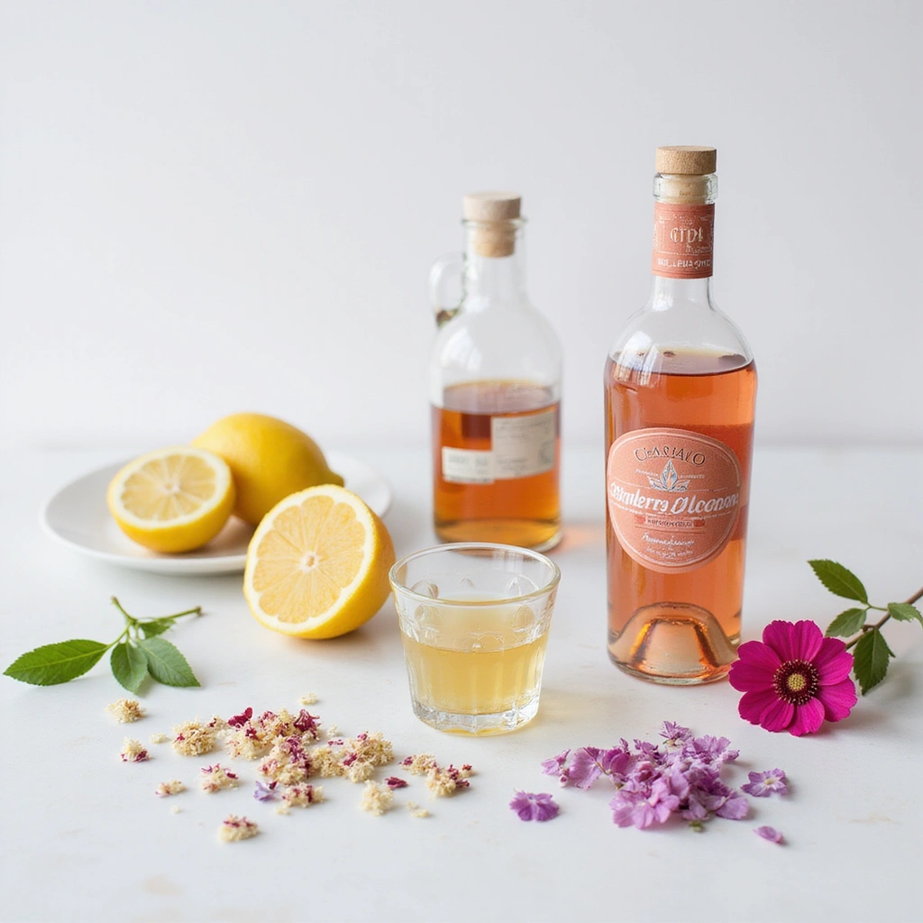 Cherry Blossom Gin Cocktail Recipes Light Floral Spring Drink Step 1 Prepare Ingredients