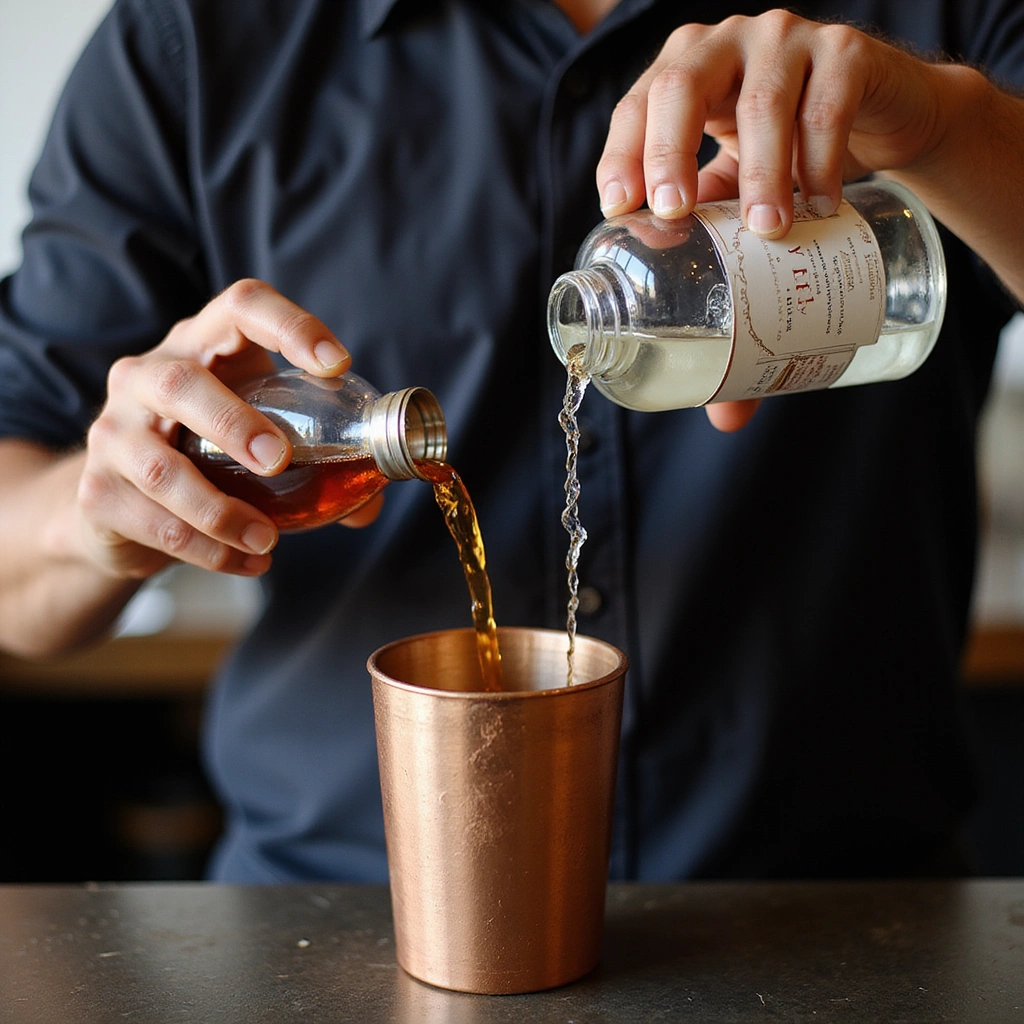 Cherry Blossom Gin Cocktail Recipes Light Floral Spring Drink Step 2 Combine Ingredients in Shaker