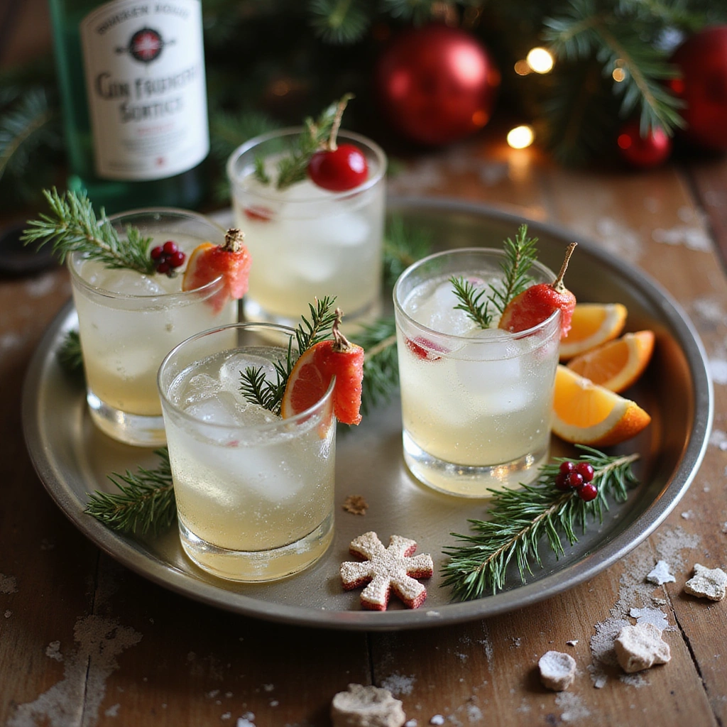 Christmas Gin and Tonic Cocktail Recipes Festive Holiday Drink Step 10 Serve and Enjoy