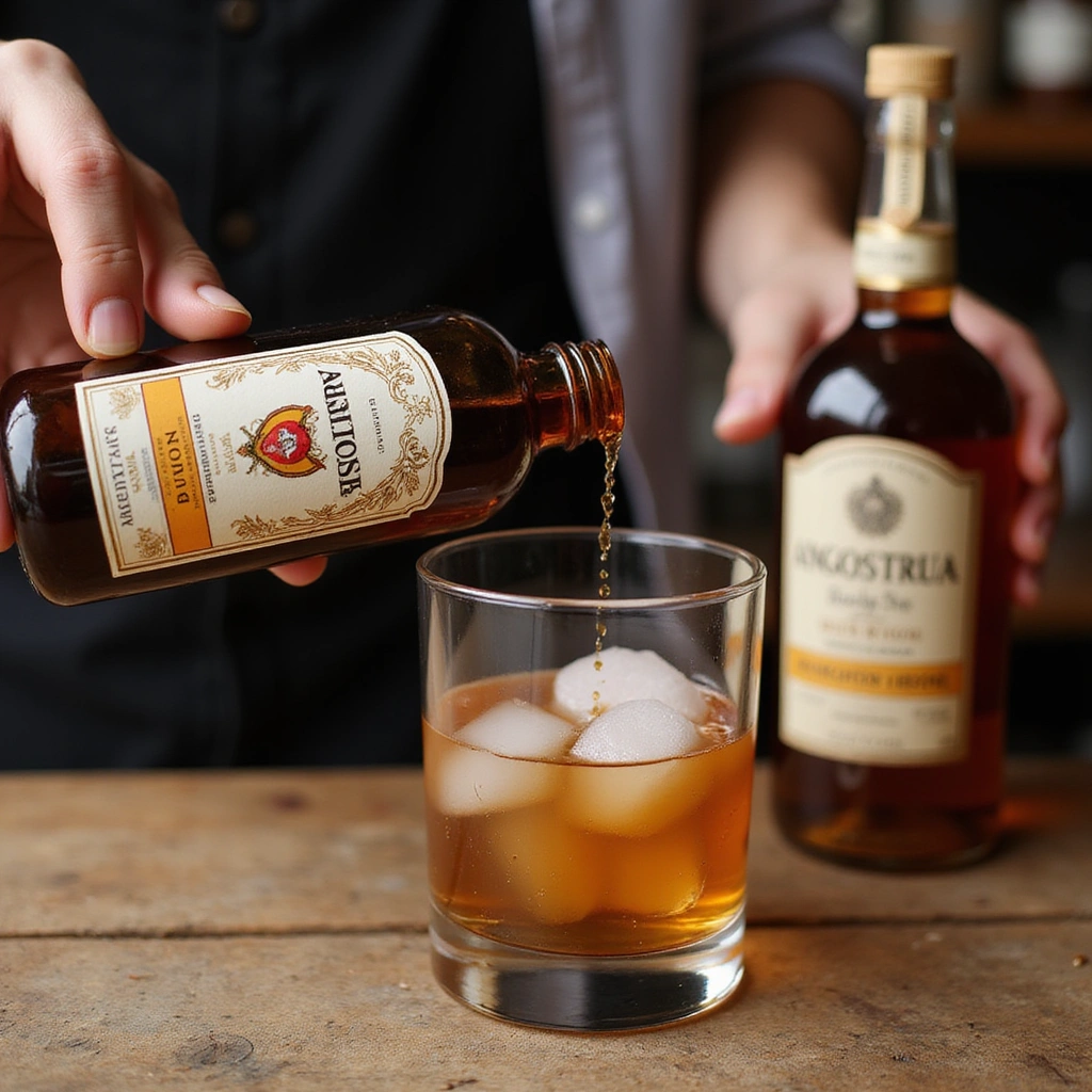 Classic Old Fashioned Cocktail Recipes Easy Homemade Drink Step 2 Add Bitters