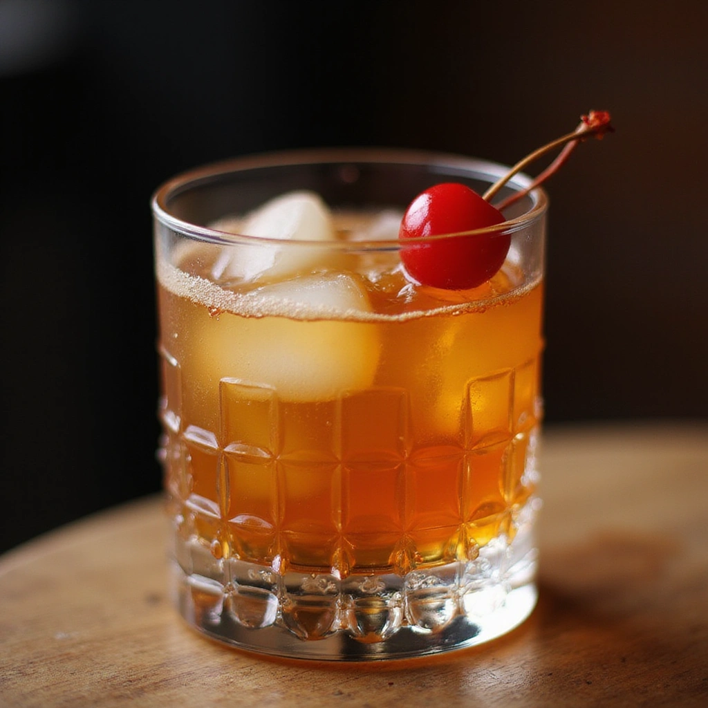 Classic Old Fashioned Cocktail Recipes Easy Homemade Drink Step 8 Add Maraschino Cherry Optional