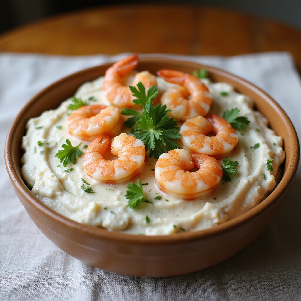 Cream Cheese Shrimp Dip with Cocktail Sauce Easy Appetizer Recipe Step 6 Garnish the Dip
