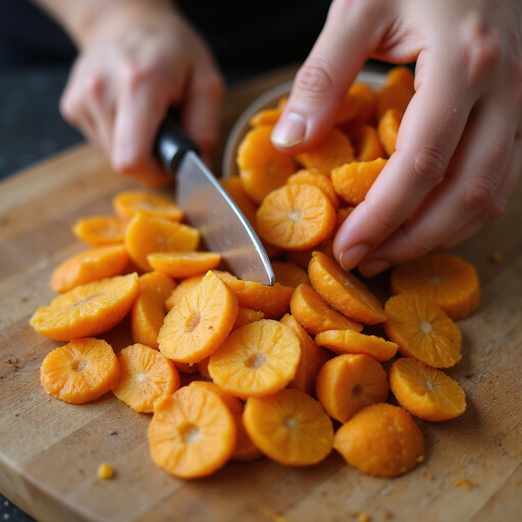 Dried Fruit Cocktail Jars DIY Recipes Sweet Homemade Gift Idea Step 2 Chop Dried Fruits