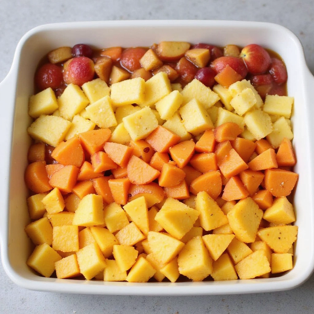 Easy Fruit Cocktail Dump Cake Recipe Sweet and Simple Dessert Step 3 Layer the Fruit