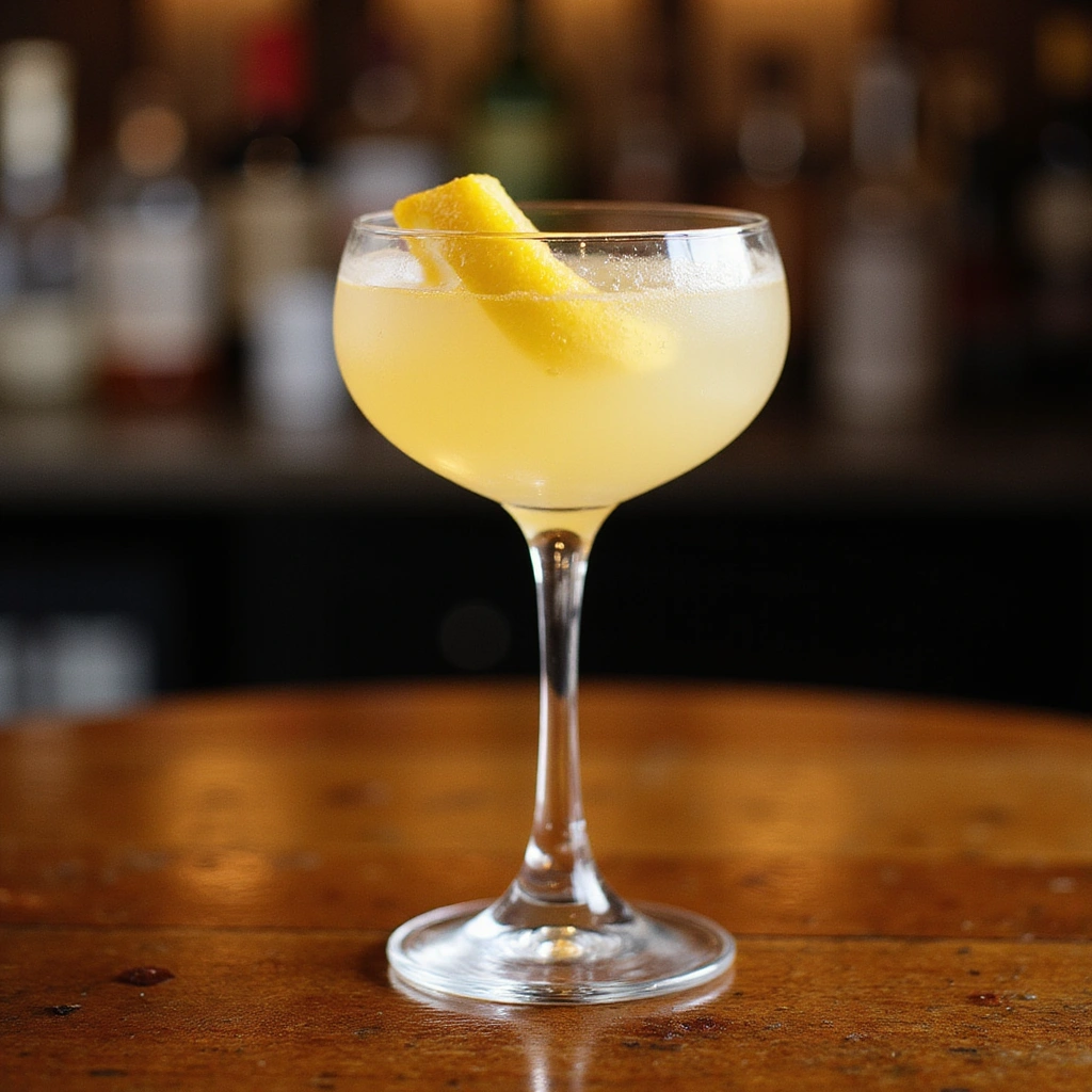 French 75 Cocktail Recipes Elegant Champagne Gin Cocktail Step 8 Garnish and Serve