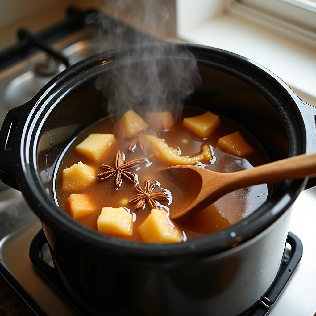 Hot Apple Cider Cocktail Recipes Cozy Fall and Winter Drink Step 2 Combine Cider and Spices