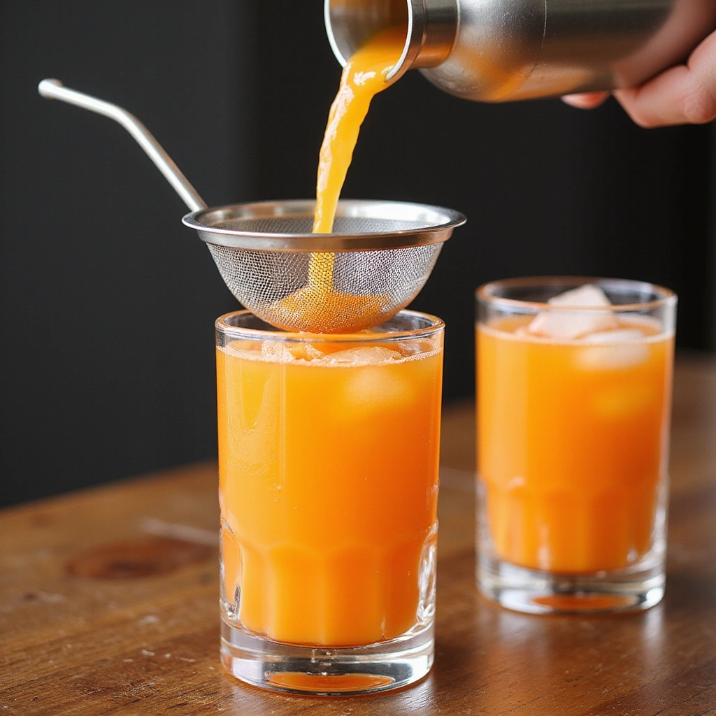 Orange Crush Cocktail Recipes Bright Refreshing Summer Drink Step 5 Strain the Cocktail