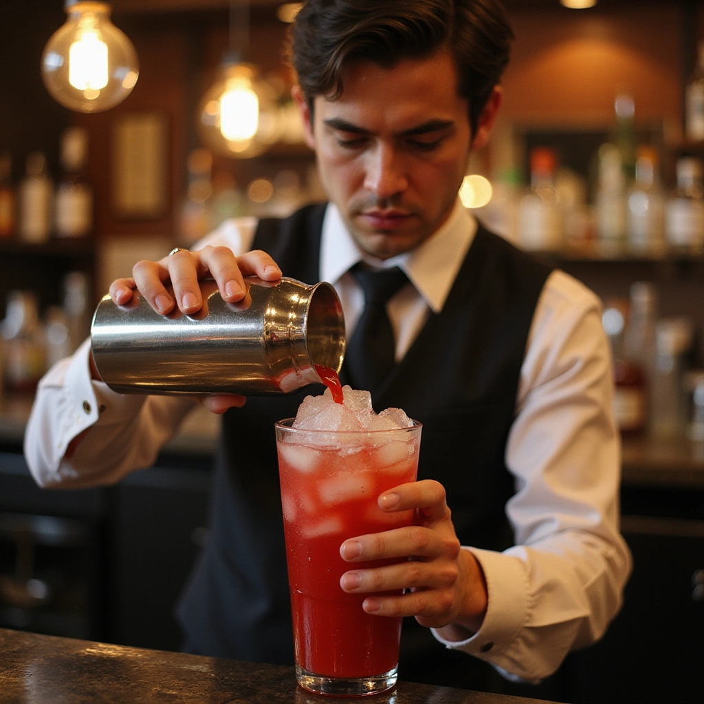 Poison Apple Drink Cocktail Recipes Spooky Halloween Treat Step 3 Mix the Cocktail