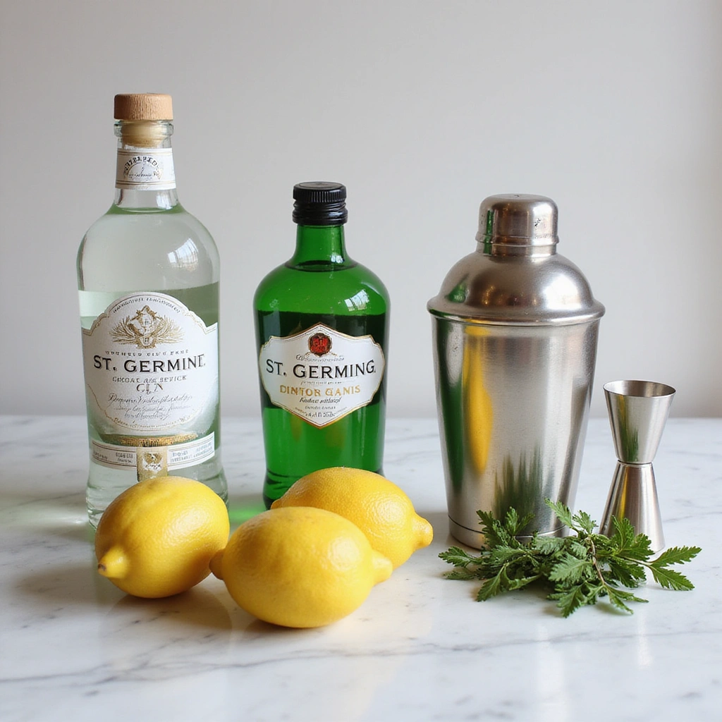 St Germain and Gin Cocktail Recipes Elegant and Refreshing Step 1 Prepare Ingredients