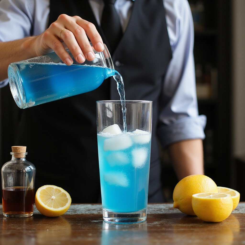 Tiffany Blue Cocktail Drink Recipes Pretty and Refreshing Step 2 Combine Ingredients in Shaker