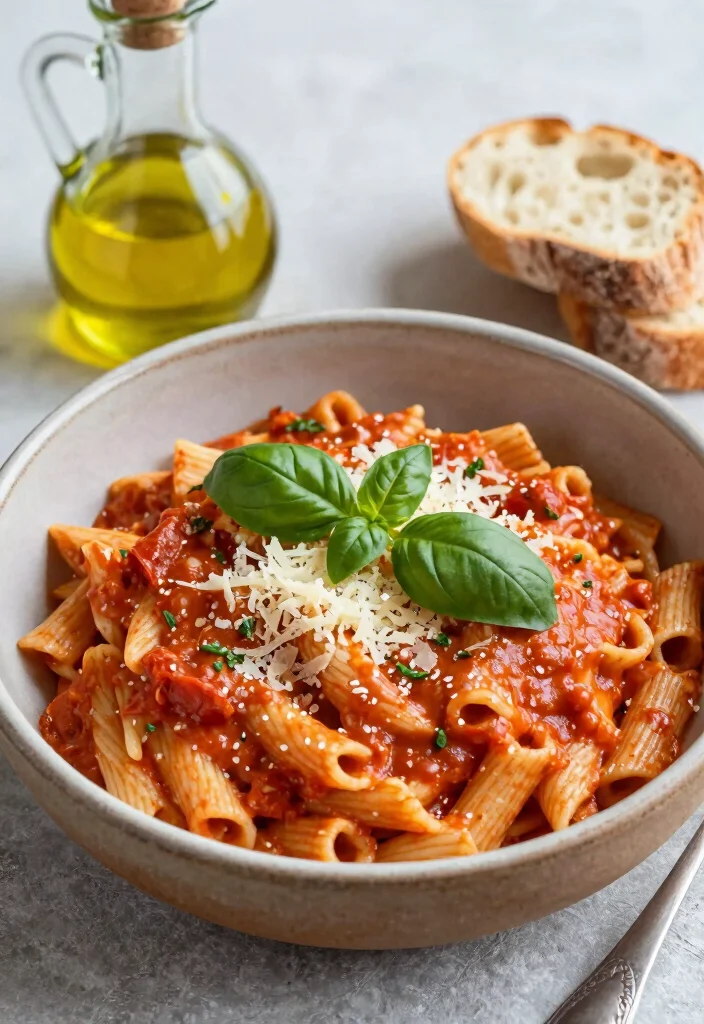 10 Five Ingredient Dinner Recipes for Simple Cooking 2. One Pot Creamy Tomato Basil Pasta 0