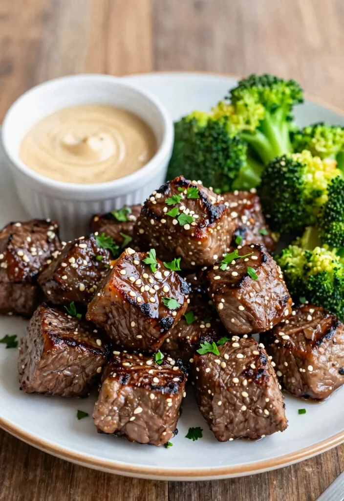 10 Five Ingredient Dinner Recipes for Simple Cooking 8. Garlic Butter Steak Bites 0