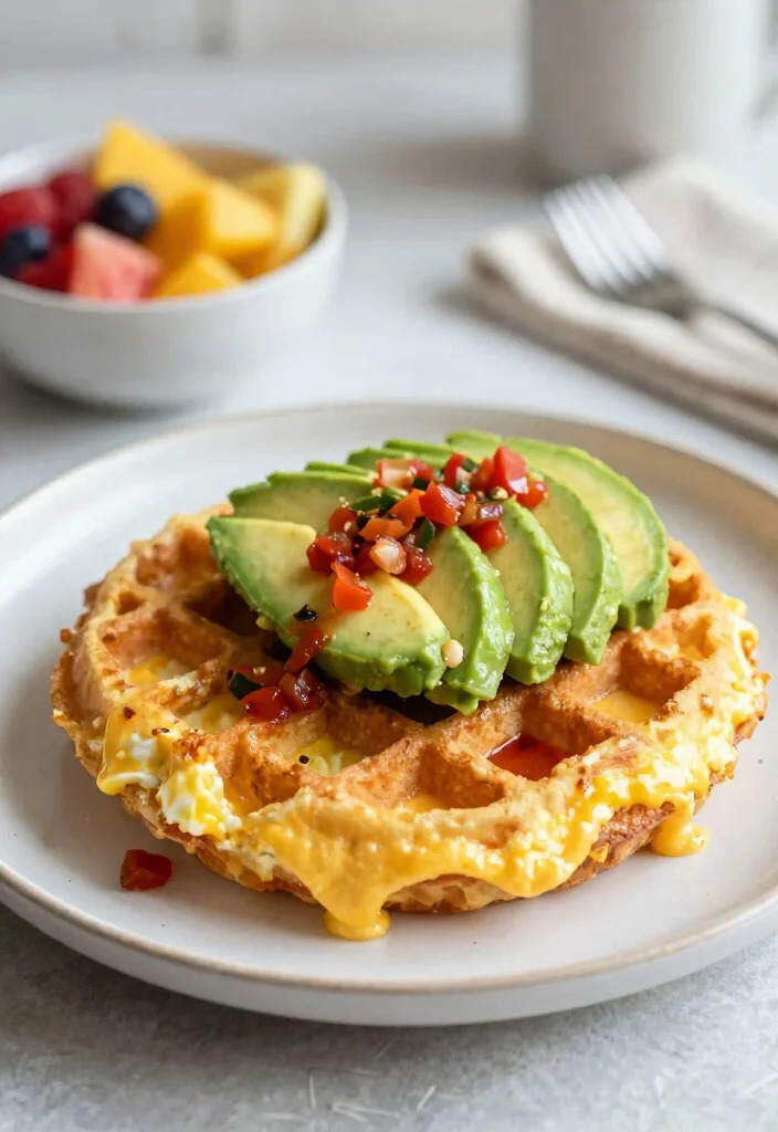 10 Healthy Chaffle Recipes for Easy Low Carb Meals 9. Egg and Cheese Breakfast Chaffles 0