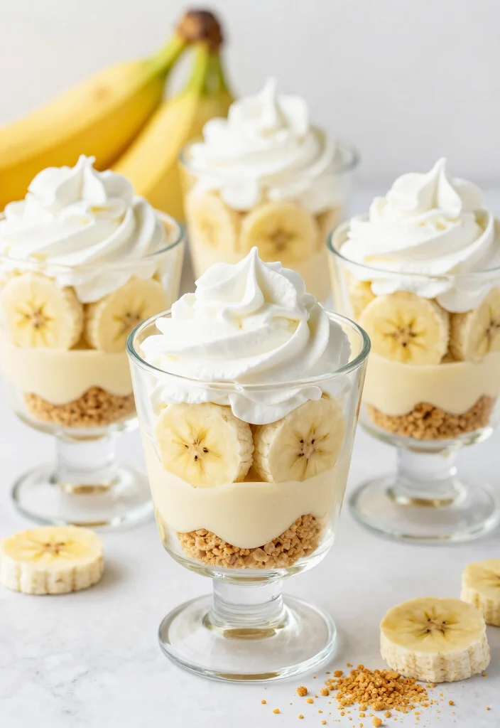 10 Heavy Cream Dessert Recipes for Rich Creamy Indulgence 4. Banana Cream Pie Parfaits 0