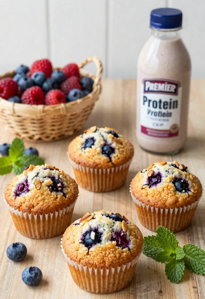 10 Keto Premier Protein Recipes for Quick Sweet Fixes 10. Berry Almond Protein Muffins 0