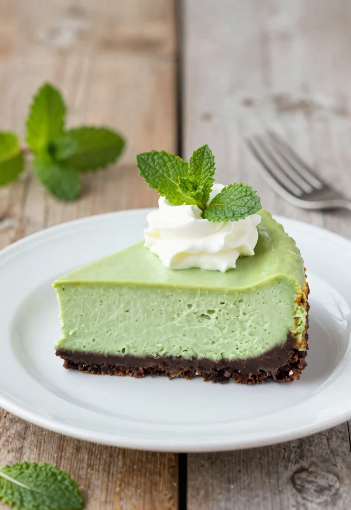 10 Mint Dessert Recipes for Cool Refreshing Treats 2. No Bake Mint Cheesecake 0