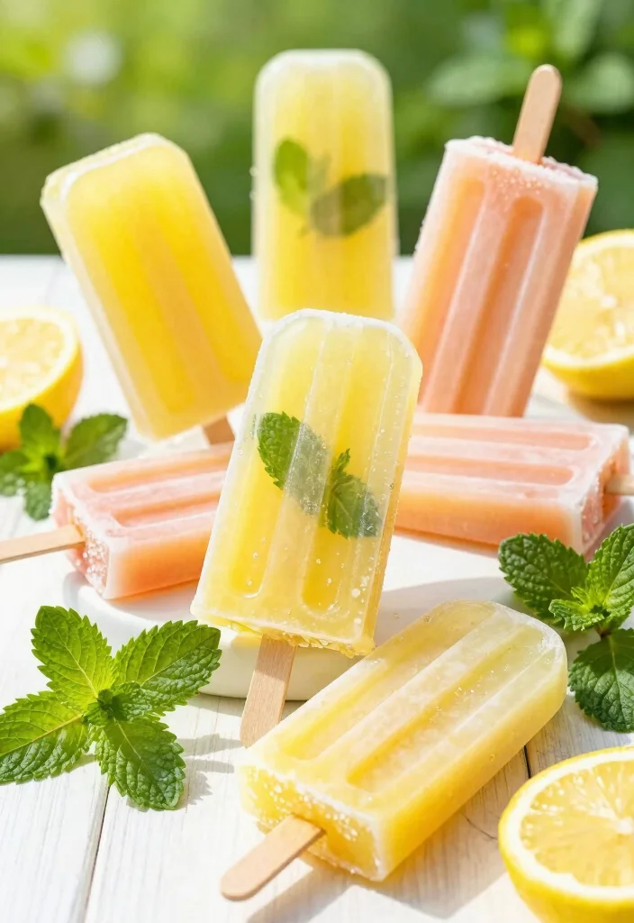 10 Mint Dessert Recipes for Cool Refreshing Treats 7. Mint Lemonade Popsicles 0