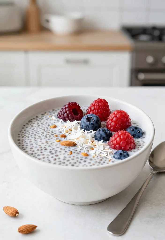 12 Almond Dessert Recipes with Rich Nutty Flavor 10. Almond Coconut Chia Pudding 0