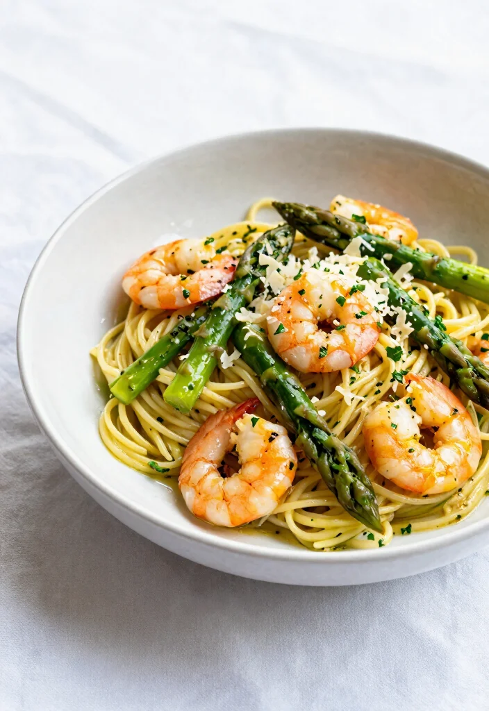 12 Asparagus Dinner Recipes for Fresh Seasonal Meals 10. Asparagus and Shrimp Pasta 0