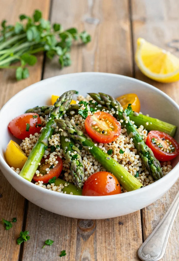 12 Asparagus Dinner Recipes for Fresh Seasonal Meals 2. Asparagus and Quinoa Salad 0