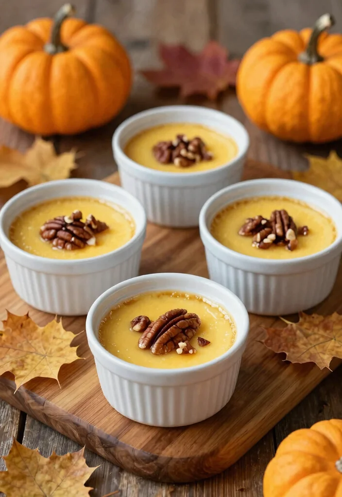 12 Custard Dessert Recipes for Smooth Creamy Classics 10. Maple Custard with Pecans 0