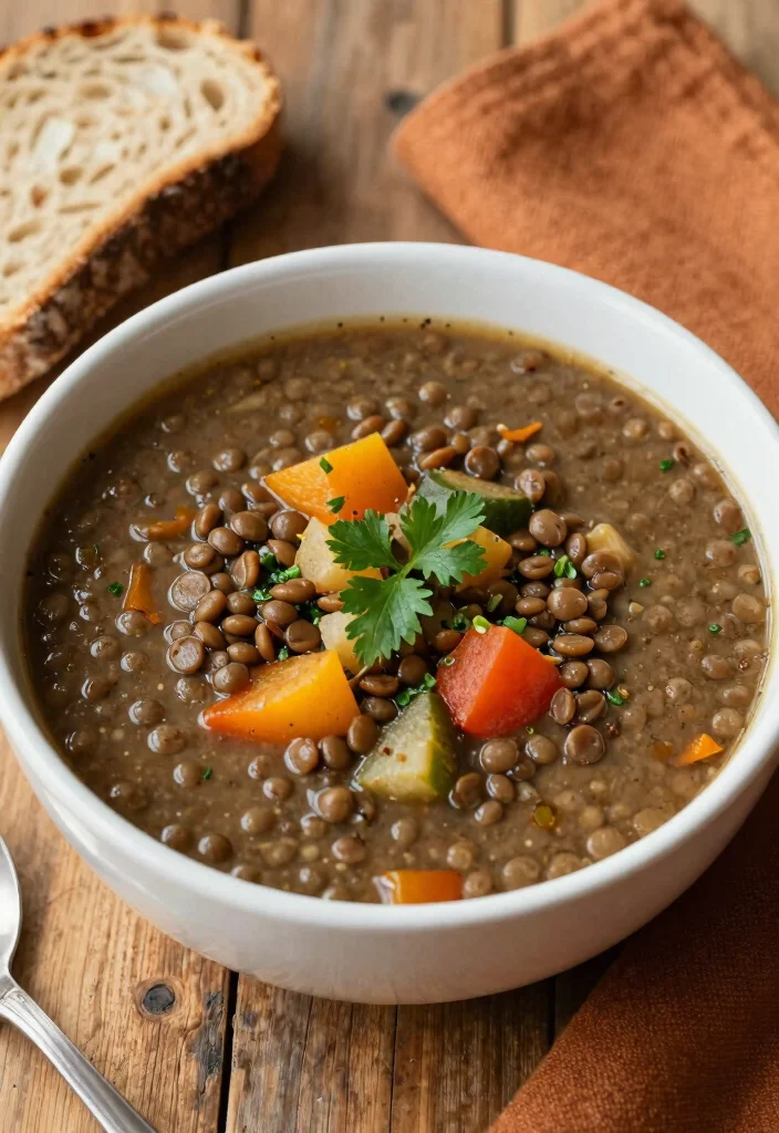 12 DASH Diet Dinner Recipes for Heart Smart Eating 8. Lentil Soup with Vegetables 0