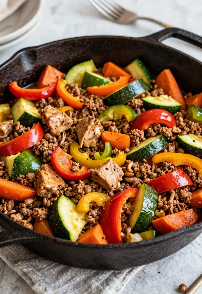12 Easy Paleo Dinner Recipes for Clean Comfort Cooking 10. Turkey and Vegetable Skillet 0