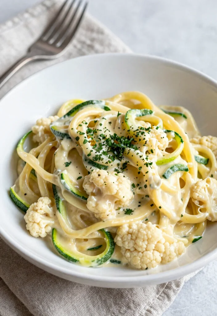12 Easy Paleo Dinner Recipes for Clean Comfort Cooking 5. Cauliflower Alfredo Pasta 0