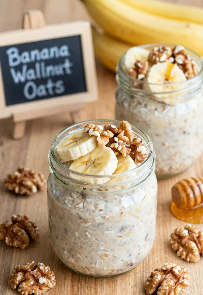 12 Healthy Breakfast Meal Prep Recipes for Busy Mornings 1. Classic Banana Walnut Overnight Oats 0