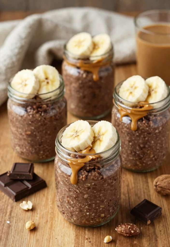 12 Healthy Breakfast Meal Prep Recipes for Busy Mornings 4. Chocolate Peanut Butter Overnight Oats 0