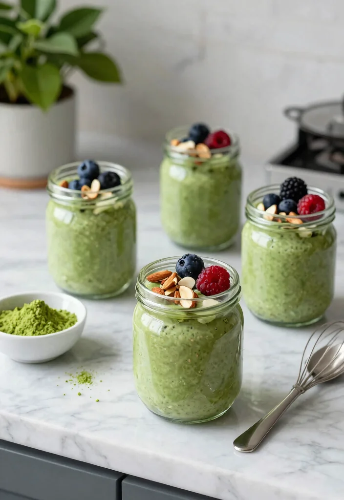 12 Healthy Breakfast Meal Prep Recipes for Busy Mornings 6. Matcha Green Tea Overnight Oats 0