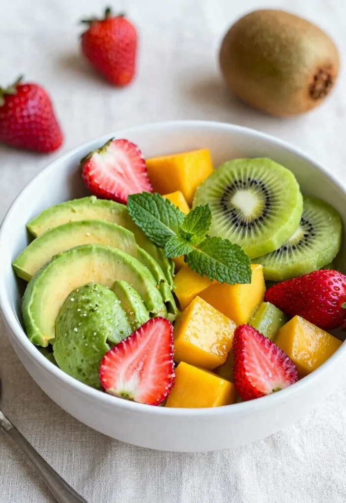 12 Healthy Fruit Recipes for Simple Everyday Nutrition 3. Avocado Fruit Salad 0