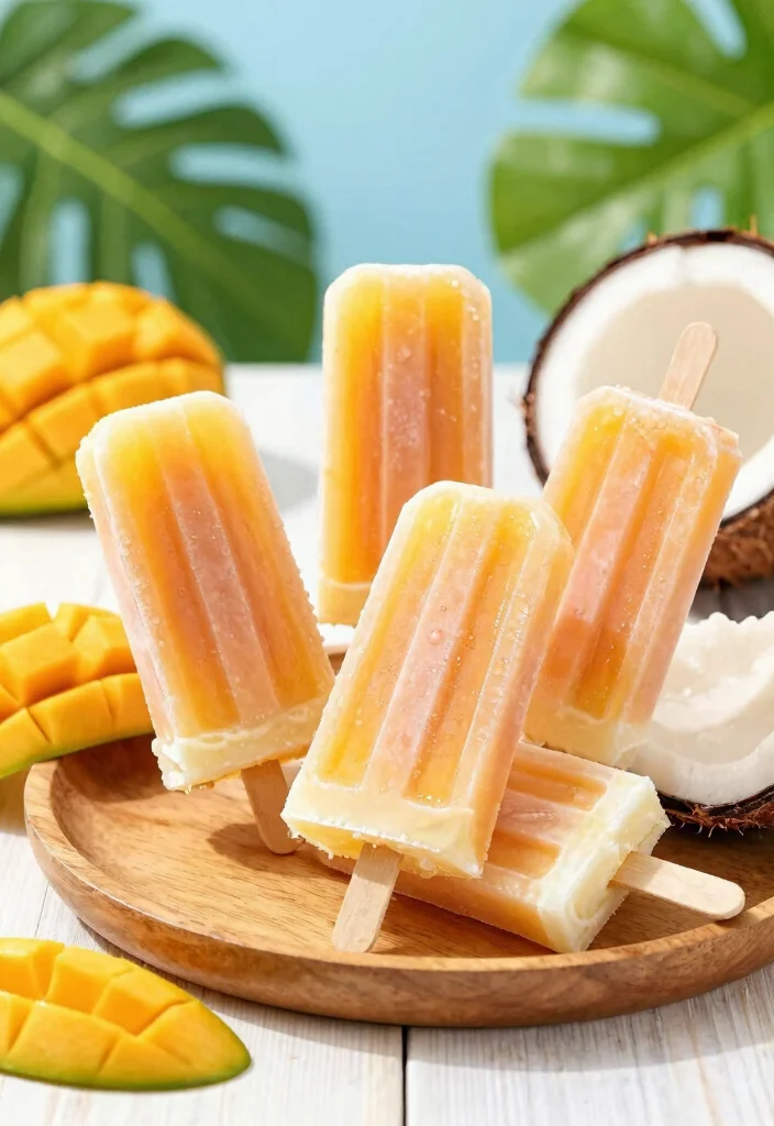 12 Healthy Mango Recipes for Bright Tropical Eating 11. Mango Coconut Popsicles 0