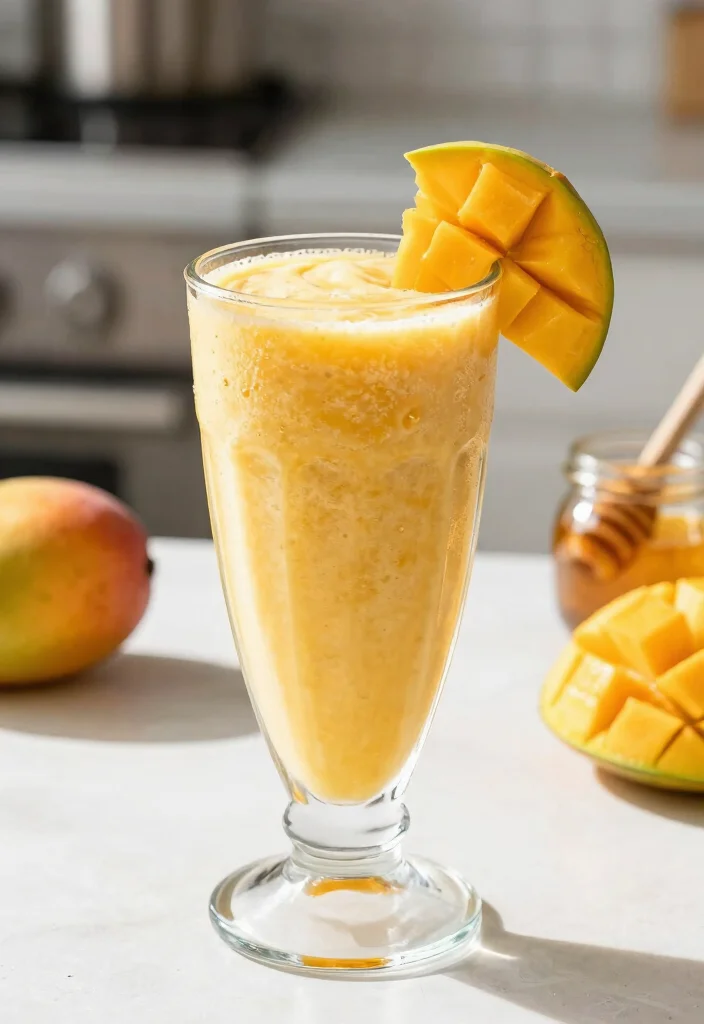 12 Healthy Mango Recipes for Bright Tropical Eating 2. Creamy Mango Smoothie 0