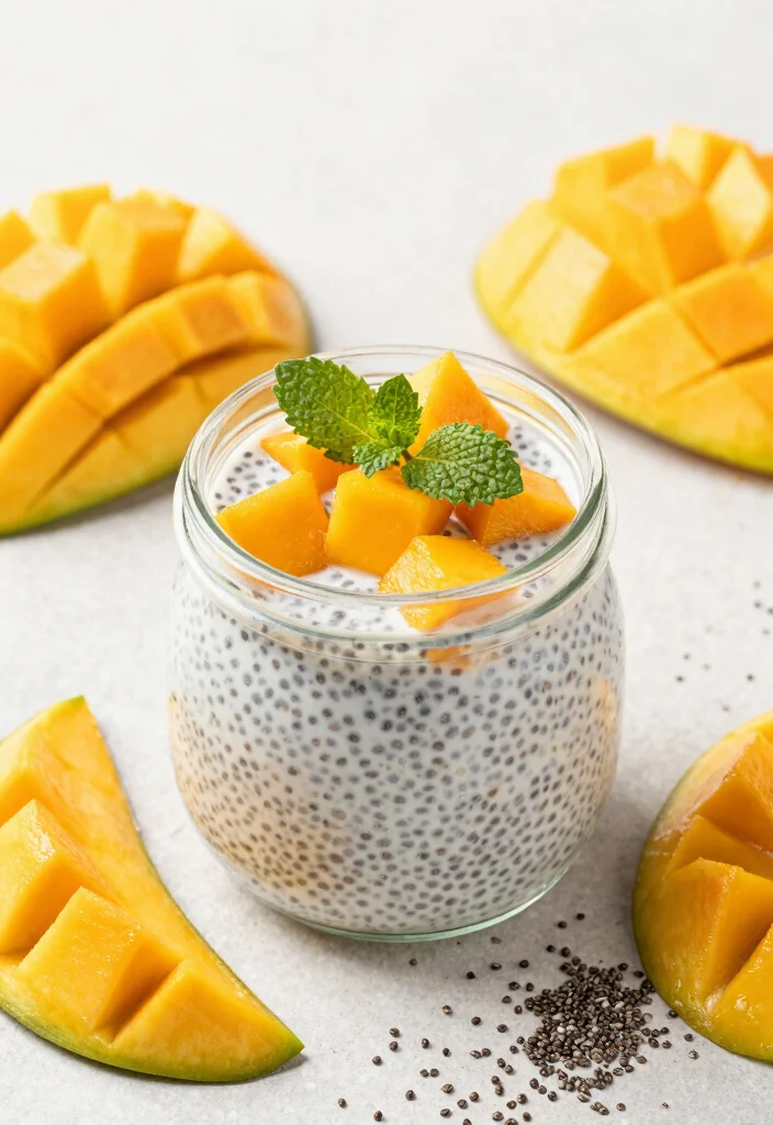 12 Healthy Mango Recipes for Bright Tropical Eating 4. Mango Chia Pudding 0