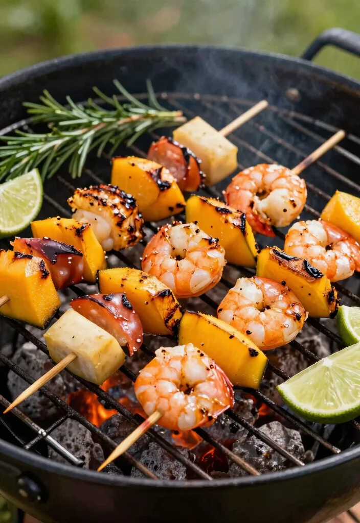 12 Healthy Mango Recipes for Bright Tropical Eating 5. Grilled Mango and Shrimp Skewers 0