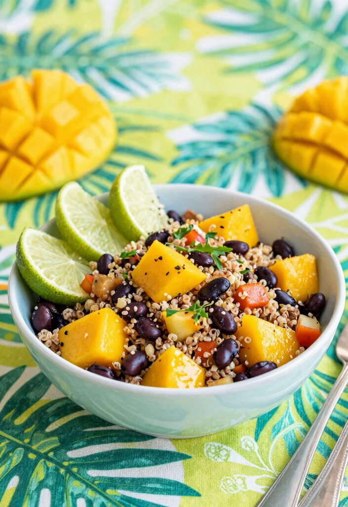 12 Healthy Mango Recipes for Bright Tropical Eating 9. Mango Quinoa Salad 0