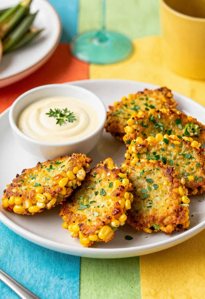 12 Healthy Okra Recipes for Light Savory Cooking 9. Okra and Corn Fritters 0