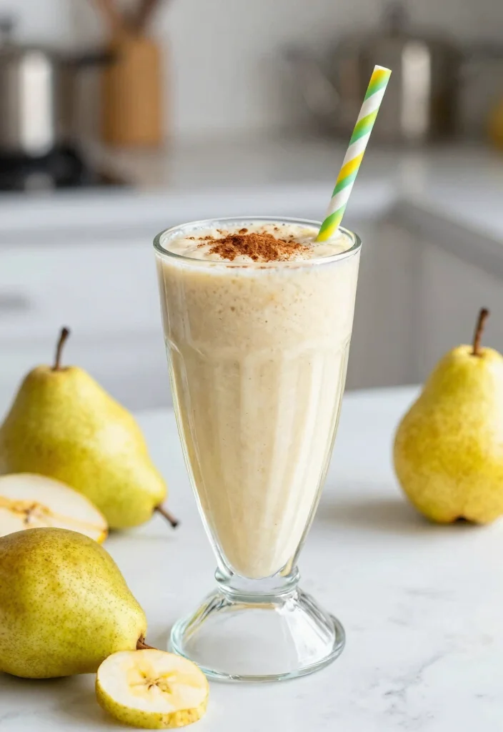 12 Healthy Pear Recipes for Light Fresh Meals 7. Spiced Pear Smoothie 0