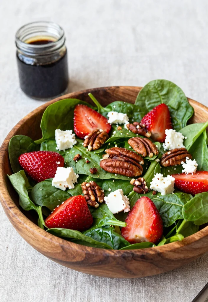 12 Healthy Strawberry Recipes for Fresh Sweet Meals 2. Strawberry Spinach Salad 0