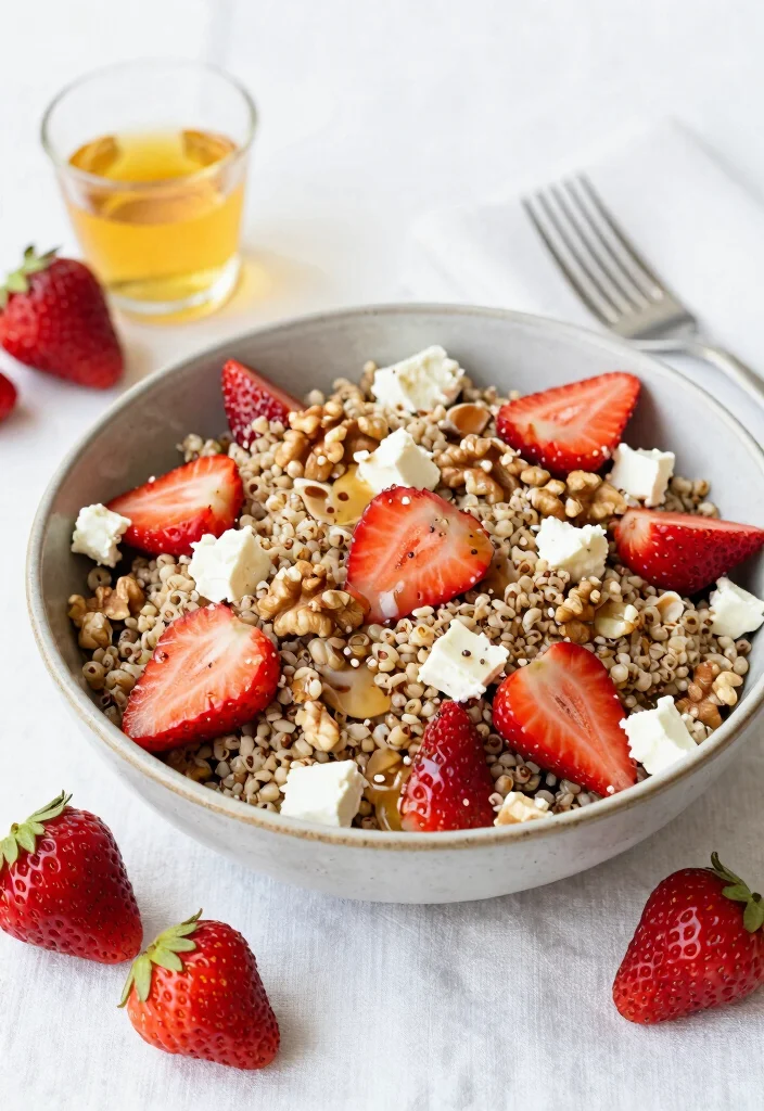 12 Healthy Strawberry Recipes for Fresh Sweet Meals 5. Strawberry Quinoa Salad 0