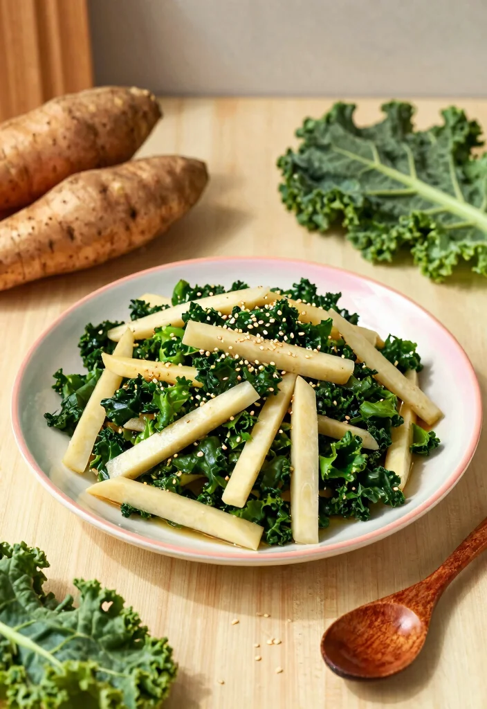 12 Healthy Yam Recipes for Wholesome Comfort Dishes 3. Yam and Kale Stir Fry 0