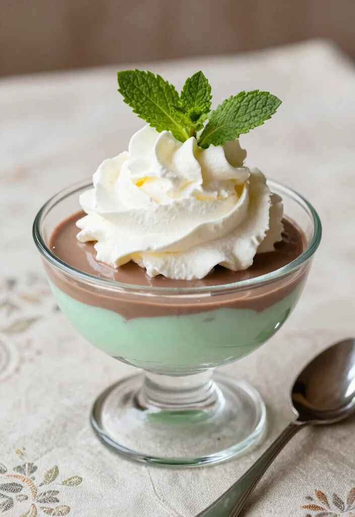 12 Hot Dessert Recipes for Warm Comforting Sweets 11. Chocolate Mint Pudding 0
