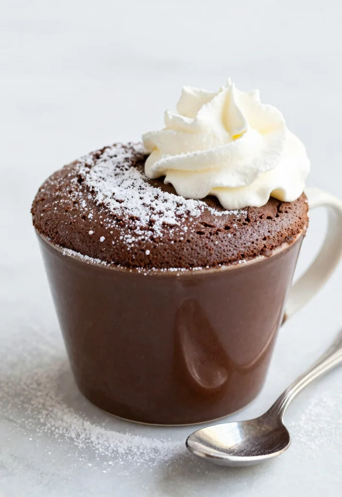 12 Hot Dessert Recipes for Warm Comforting Sweets 12. Molten Chocolate Mug Cake 0