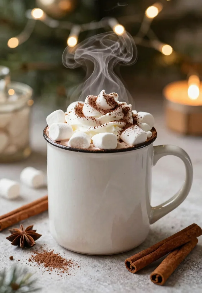 12 Hot Dessert Recipes for Warm Comforting Sweets 2. Spiced Hot Chocolate with Marshmallow Topping 0